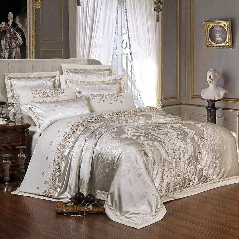 Luxury Gold/Silver Duvet Cover & Bed Sheet Set