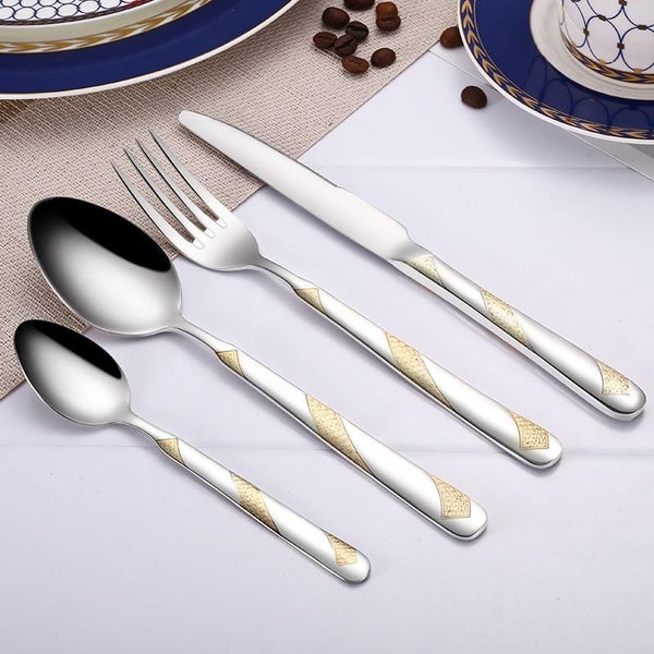 Gold Plated Flatware Set