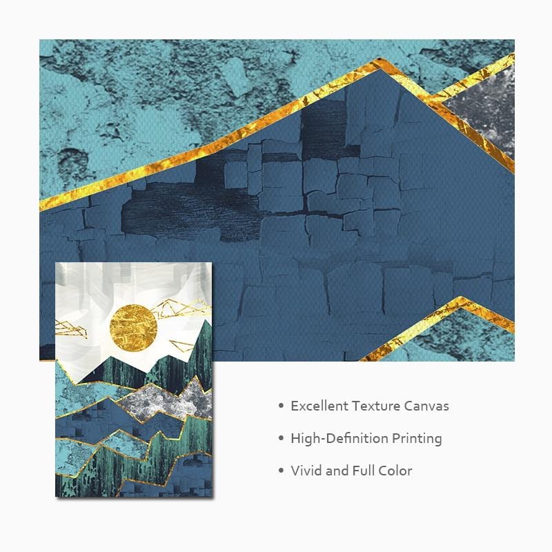 Abstract Mountain Wall Art