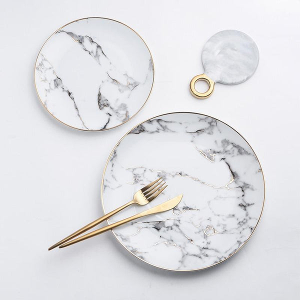 Deluxe Marble Dinner Plate