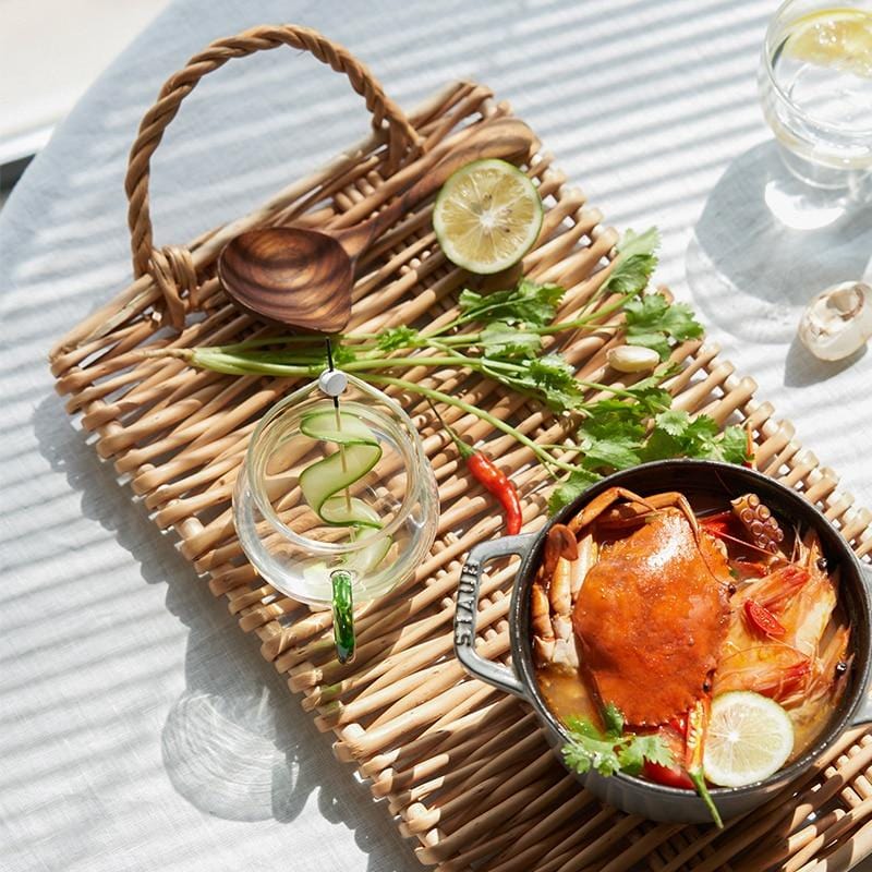 Rattan Cane Serving Tray