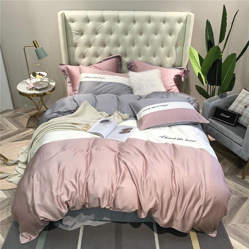 Pure Tencel Silk Duvet Cover & Bed Sheet Set