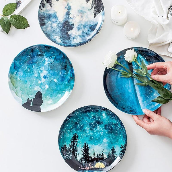 Night Dessert Plates