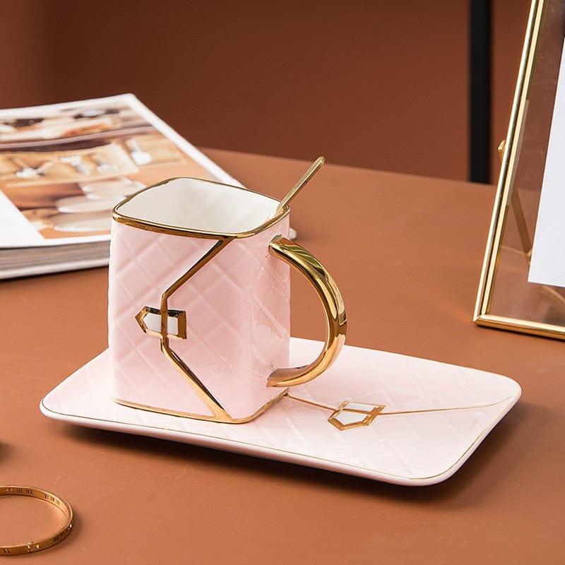 Gold Plated Handbag Shaped Mug
