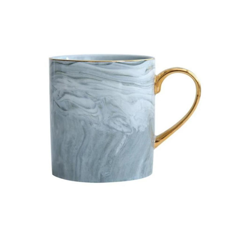 Marble & Rim Gold Plates & Bowls