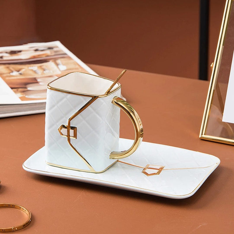 Gold Plated Handbag Shaped Mug
